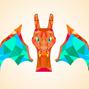 Poly-charizard . Arte plastice, Design grafic & Ilustrație tradițională de Alejandro Abad - 05.09.2016