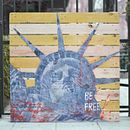 CUADRO LIBERO. Técnicas mixtas sobre palet. . Een project van  Urban art,  Beeldende kunst y Schilderij van MirandaMarte - 25.05.2016