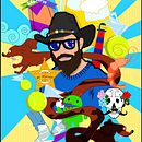 un cowboy surfista. Projekt z dziedziny  Reklama użytkownika Matilde Server Gómez - 01.06.2016