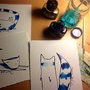 Estranys animals. Fine Arts, and Traditional illustration project by Silvia Sanmiquel - 12.28.2013