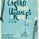 Cartel Fiestas Castro. Design gráfico projeto de Eva Díez - 12.07.2016