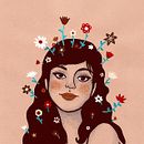 In bloom. Ilustração tradicional projeto de Isabel Belmonte - 30.07.2016