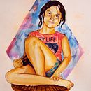 *Valentina*. Projekt z dziedziny Trad, c i jna ilustracja użytkownika Juan Camilo Cadavid Rivera - 12.08.2016