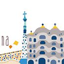 Snapchat Geofilter Barcelona, Spain. Animation, Traditional illustration, Motion Graphics, and Social Media project by Michelle Barroeta - 08.20.2016
