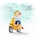 Sweet Road. Ilustração tradicional projeto de Efrén Rodriguez Hernandez - 26.08.2016