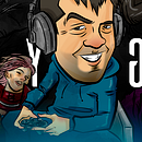 Banner BONYGOD  · Youtube Gamer channel. Projekt z dziedziny Design, Projektowanie graficzne, Trad, c i jna ilustracja użytkownika Miki Cano - 06.09.2016