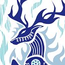 Ilustración para el concurso de camisetas Ilústram'esta, el venado de la cultura huichol, Kauyumari.. Un proyecto de Ilustración tradicional de Gema Robles - 08.09.2016