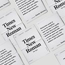 Times New Roman | Specimen. Un proyecto de Diseño editorial, Diseño gráfico y Tipografía de Dario Trapasso - 15.09.2016