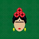 Frida Flat. Artes plásticas, Direção de arte e Ilustração tradicional projeto de Jazmín Da Silva - 05.05.2015