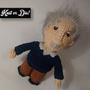 Albert Einsten tejido (amigurumi). Un proyecto de Artesanía y Diseño de juguetes de Andrea Anaya - 14.06.2016