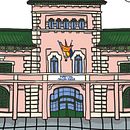 Mis edificios emblemáticos Ein Projekt aus dem Bereich Architektur, Design, Grafikdesign und Traditionelle Illustration von Paula Benítez - 01.11.2016