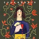 Calendario ilustrado con relato 'Amor Rojo' para 2017. Graphic Design, and Traditional illustration project by Raquel Feria Legrand - 11.02.2016