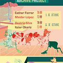 Cartel "Proyecto Archivo" para la Universidad del Pais Vasco. Un proyecto de Bellas Artes, Caligrafía, Diseño gráfico e Ilustración tradicional de Raquel Requejo - 04.11.2016