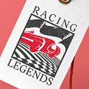 Racing Legends. Br, ing e Identidade, Direção de arte, e Vídeo projeto de Ramón Nicolás Sabater - 05.03.2016