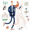 Boda Carlos y Patricia. Projekt z dziedziny 3D,  Sztuki piękne,  Kaligrafia, Trad, c i jna ilustracja użytkownika Merche See Co. - 14.08.2015