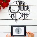 Hand lettering para EL SOLDADITO DE PLOMO. Een project van  Beeldende kunst, Kalligrafie,  Ontwerp y Traditionele illustratie van Siete - 06.11.2016