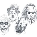 Retratos con lineas desordenadas. Un proyecto de Diseño de personajes, Diseño gráfico e Ilustración tradicional de Redouane Lahloul - 06.11.2016