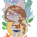 ANIMALITOS IN THE CITY Ein Projekt aus dem Bereich Traditionelle Illustration von Laure ilustraciones - 09.11.2016