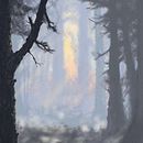 Camino en el bosque. Un proyecto de Ilustración tradicional de edu_herbosa_carcamo - 14.11.2016