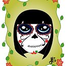 Catrina. Traditional illustration project by Andrea G. Morales - 10.30.2016
