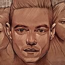 Mr Robot Illustration. Ein Projekt aus dem Bereich Bildende Künste, Verlagsdesign, Grafikdesign und Traditionelle Illustration von SordoGalvan Branding Ilustracion - 22.11.2016