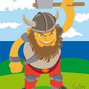 Ilustración "Vikingo". Projekt z dziedziny Trad, c i jna ilustracja użytkownika RULO Raul Perez Sanchez - 30.11.2016