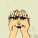 Detrás de tus manos. Un projet de Beaux Arts et Illustration traditionnelle de Elvira Miguel Domínguez - 18.09.2015