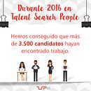 Infografía anual 2016 de Talent Search People. Een project van  Br e ing en identiteit van Talent - 28.12.2016