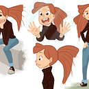Nina. Design de personagens projeto de M Carmen Bazán Romero - 31.12.2016