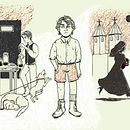 Aceite de perro. Ambrose Bierce. Ilustração tradicional projeto de María Octavia Russo - 05.01.2017