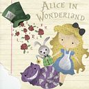 Alice in Wonderland. Design, Design de vestuário, Design gráfico e Ilustração tradicional projeto de Esther Miralles - 19.01.2017