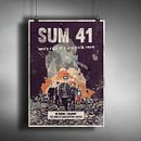  SUM 41- Don't Call It A Sum-Back Tour Poster. Un projet de Design graphique, Illustration traditionnelle , et Musique de battduck - 14.01.2017