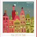 New cats in town. Traditional illustration project by Valentina Urdaneta Urdaneta - 12.19.2016