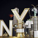 New York City!. Een project van 3D,  Art direction y  Ontwerp van Sasha Gonzalez Angelillo - 19.01.2017
