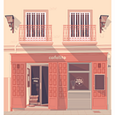 Cafelito Madrid. Arquitetura, Arquitetura de interiores, Artes plásticas, Comic, Direção de arte, Design, Design gráfico, Design de cenários, Ilustração tradicional, Paisagismo, Pintura, e Publicidade projeto de Gastón Bruno - 24.01.2017