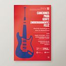 Canciones para gente moderadamente feliz. Un proyecto de Diseño editorial y Diseño gráfico de Juan Jareño - 26.01.2017