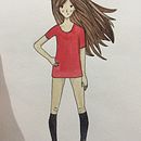 Una chica!. Un proyecto de Ilustración tradicional de Massiel Osuna - 27.01.2017