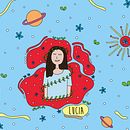 Ilustración personalizada - Lucia. Design, Traditional illustration, and Painting project by Majo Ruffini - 02.01.2017
