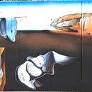 Mural Dalí (Relojes Blandos). Street Art, Fine Arts, Artistic Drawing, Instagram, and Painting project by Nestor Llorens - 07.18.2019