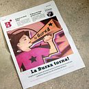 Ilustración para periódico cultural-reivindicativo "La Burxa", Barcelona.. Un proyecto de Diseño editorial, Diseño gráfico e Ilustración tradicional de Not On Earth - Marc Soler - 24.12.2016