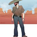 Vaquero. Un proyecto de Ilustración tradicional de Luana De Souza Sinclair - 06.02.2017