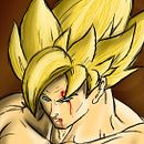 Goku Ilustración digital Ein Projekt aus dem Bereich Traditionelle Illustration von Santiago Henao Montoya - 30.06.2014