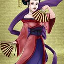 Geisha primavera. Design de personagens e Ilustração tradicional projeto de JSantiago Gutiérrez - 10.02.2017