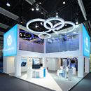 Stand HP MWC16. Arquitetura, Arquitetura de interiores, Design, 3D Design, e Design de iluminação projeto de Mac Group Stands - 13.02.2020