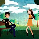 Happy Valentine's Day!. Un progetto di Animazione, Direzione artistica, Character design e Motion graphics di Irène K. - 14.02.2017