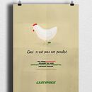 Ceci n'est pas un poulet. Un projet de Design graphique et Illustration traditionnelle de Andrea Knörr Aizpuru - 28.02.2017