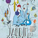 El Jardín del Origen - afiche teatro. Un proyecto de Diseño gráfico e Ilustración tradicional de Maite Awad Lobato - 24.02.2017