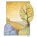 Field. Artes plásticas, Ilustração tradicional, e Pintura projeto de Olga - 05.03.2017