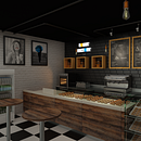 Donut Store . Projekt z dziedziny 3D, Architektura wnętrz i Projektowanie wnętrz użytkownika Camila Rodriguez Angel - 07.09.2016