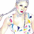 Retrato Lucía Scansetti | ilustración acuarela. Un progetto di Illustrazione tradizionale di Paula Sifora - 07.03.2017